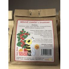 Medové cukríky s brusnicami
