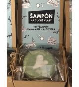 Tuhý šampón na suché vlasy - Jemná mäta a aloe vera