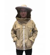 Včelárska bunda so zipsom capucino PREMIUM