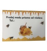 Tabulka "Predaj medu priamo od včelára" velkosť A4
